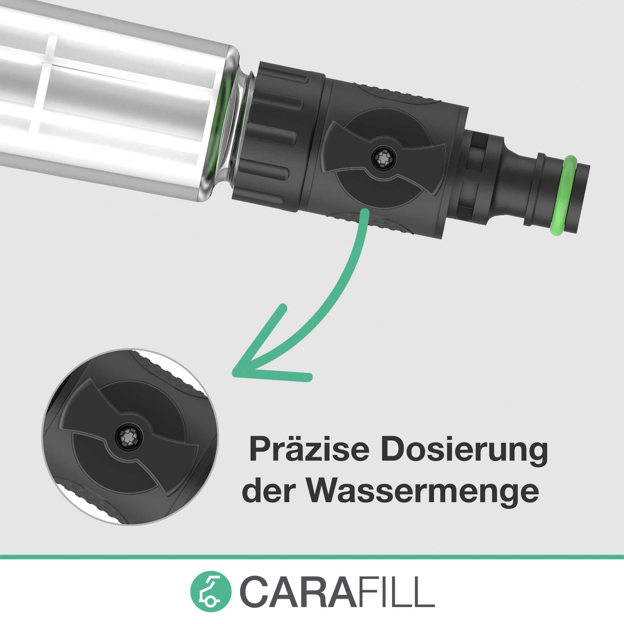 Carafill Turn Befüllfilter für Wohnmobil / Wohnwagen / Boot mit mechanischer Filterung