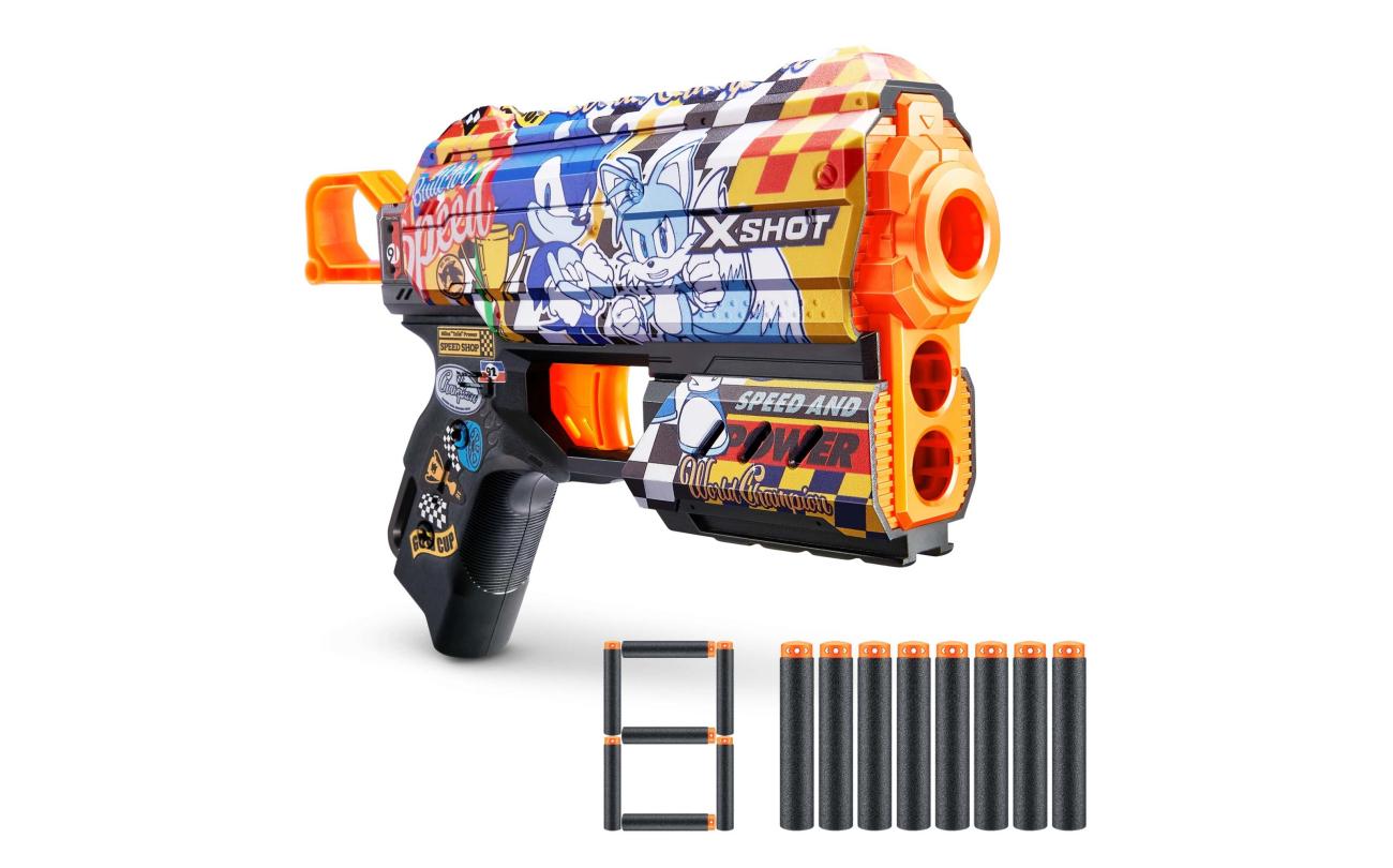 X-shot Skins Flux Sonic met 8 darts