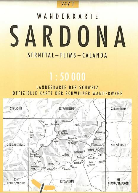 BUNDESAMT - 247T SARDONA ECHELLE 1 50 000