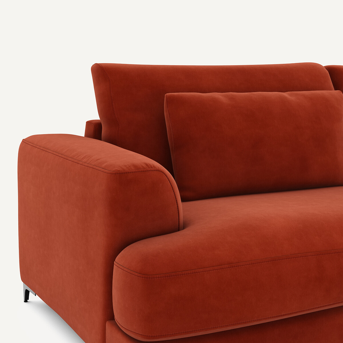 AM.PM<br>Sofá-cama de veludo de 4 lugares, Marsile