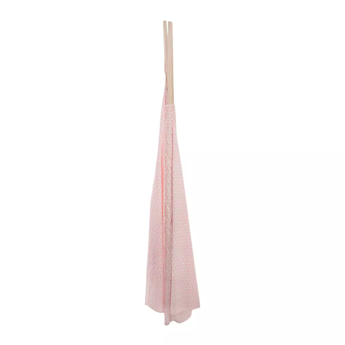 Tipi enfant bois et tissu (H160 cm) Dameo Rose