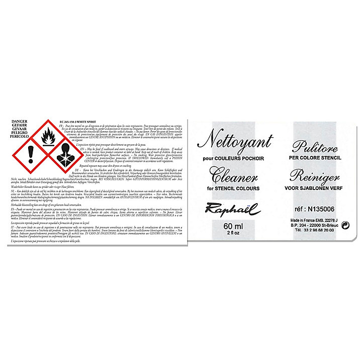Nettoyant spécial pochoir flacon 60 ml
