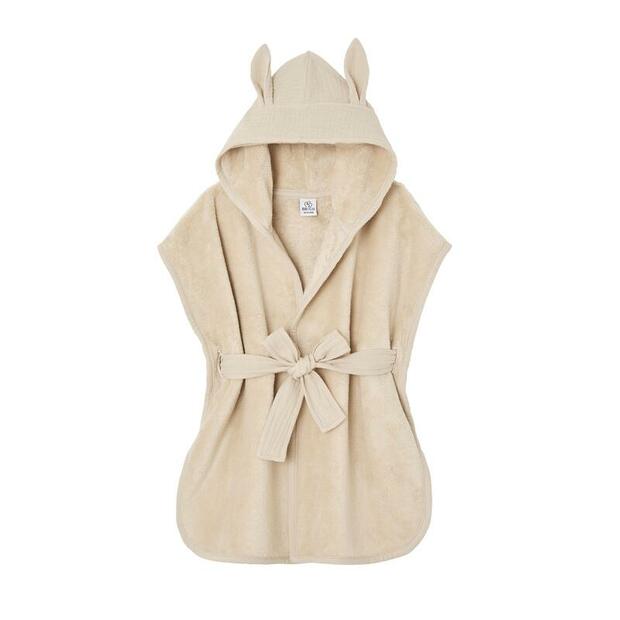 Peignoir bambou et gaze de coton biscuit 0/2 ans - BB&CO