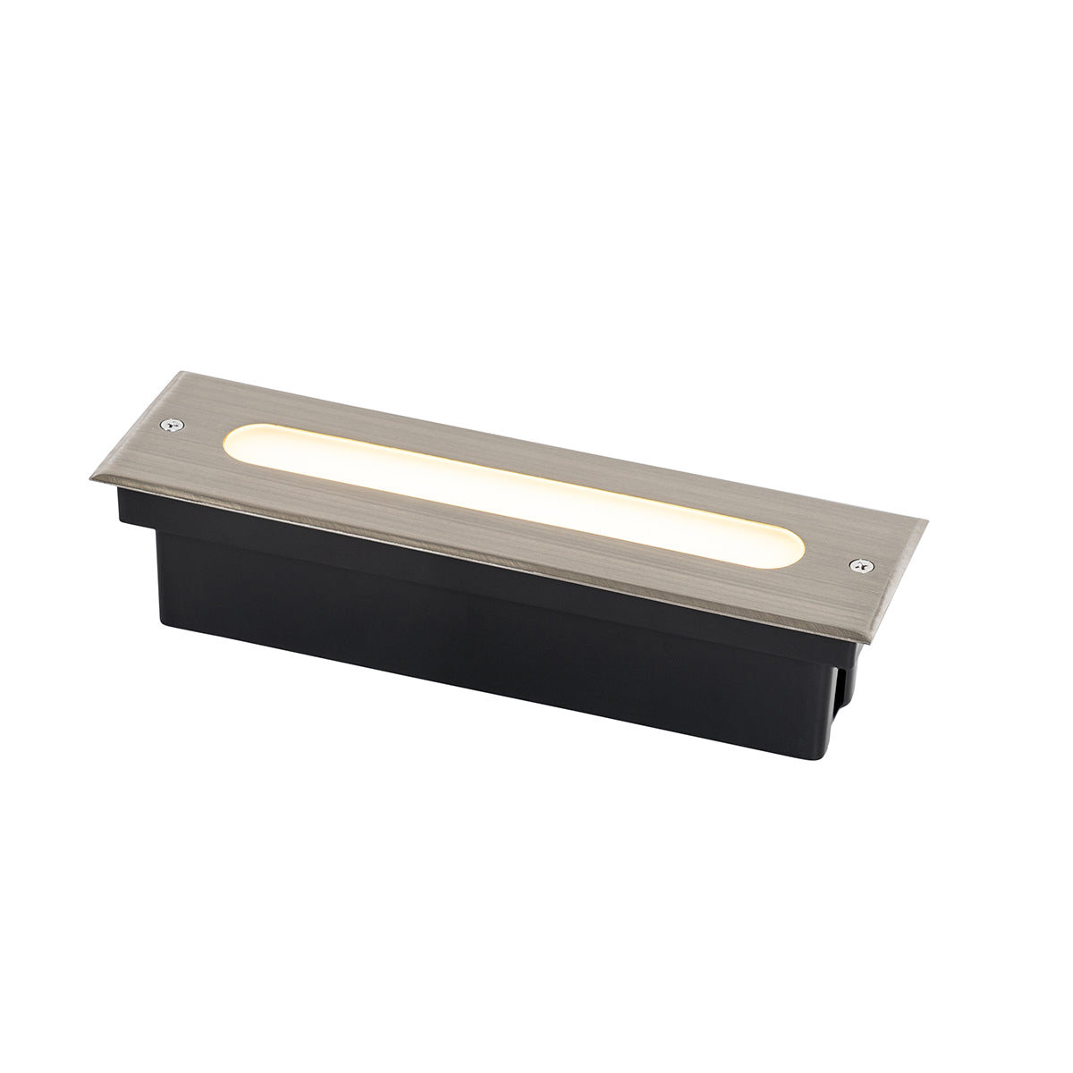 QAZQA Set van 4 moderne grondspots staal 30 cm incl. LED IP65 - Eline