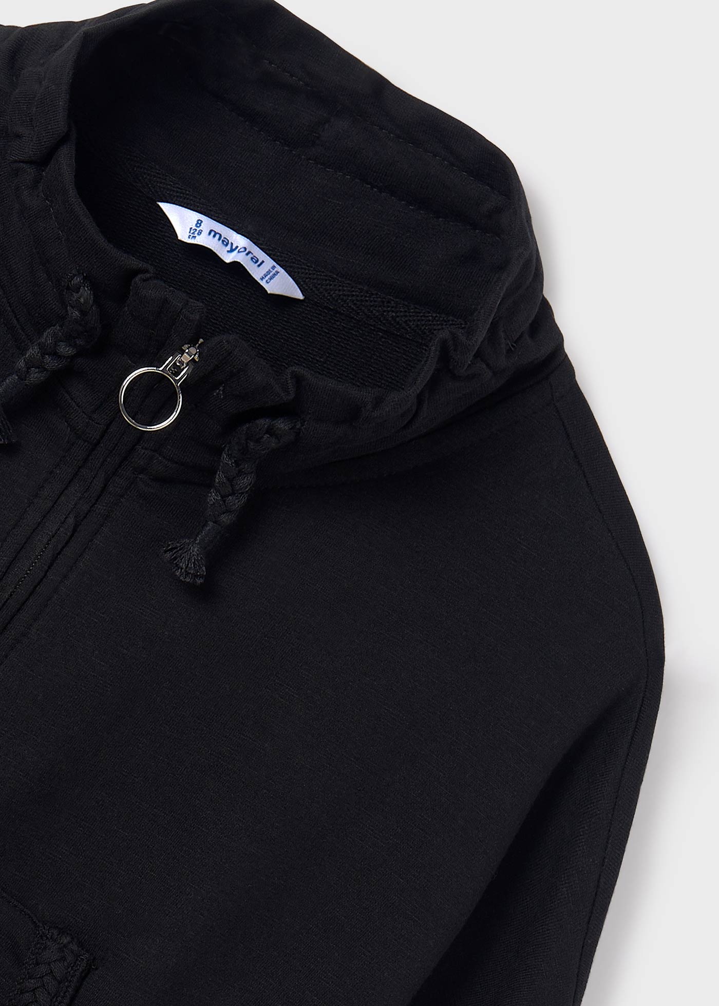 Moletom com zíper Better Cotton para meninas