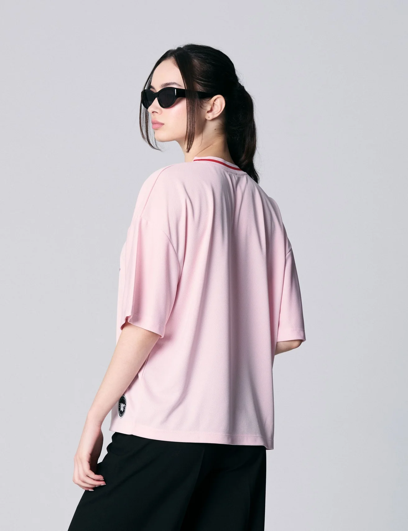 Maillot de foot à message rose