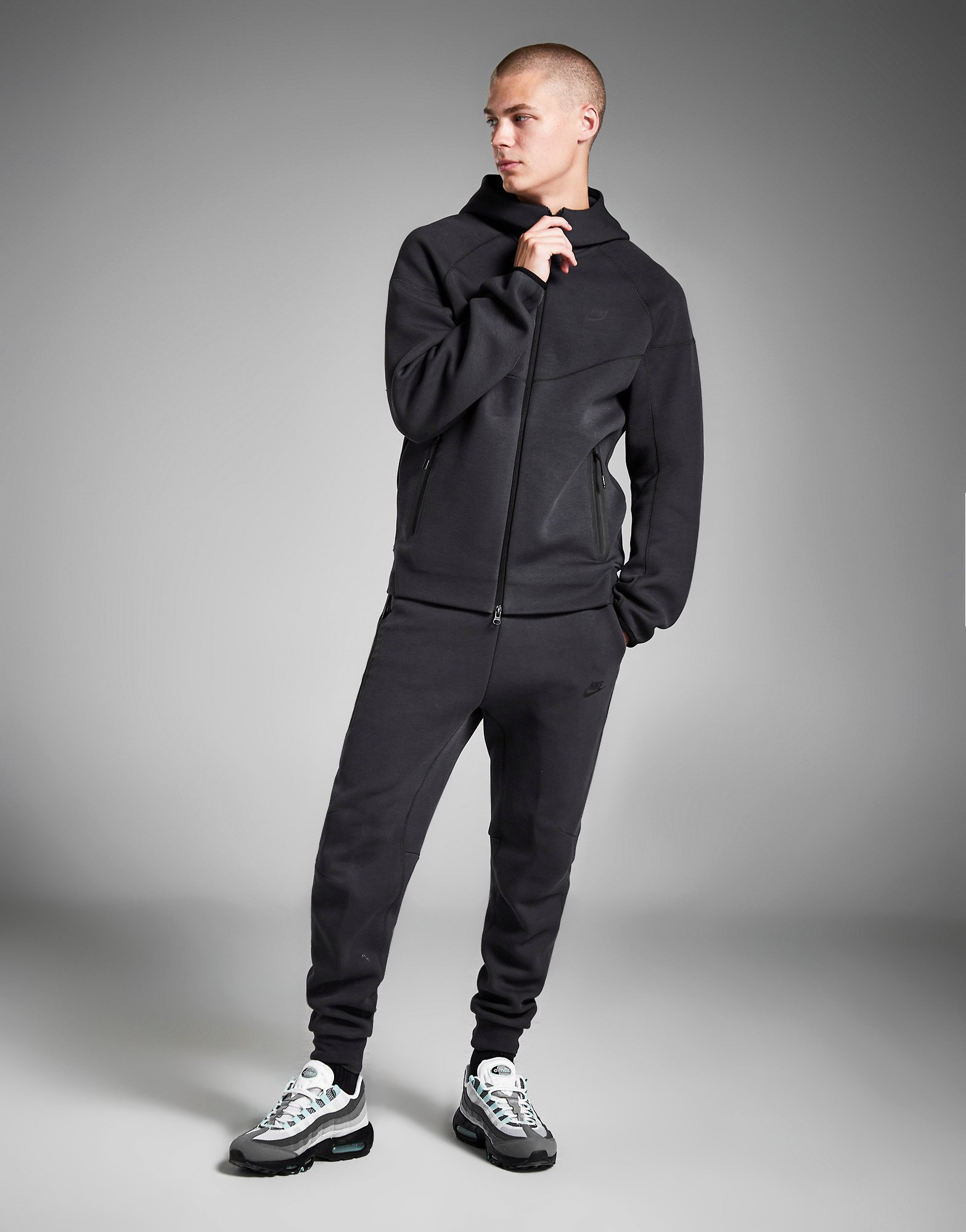 Nike Sweat à capuche et zip pour homme Sportswear Tech Fleece Windrunner