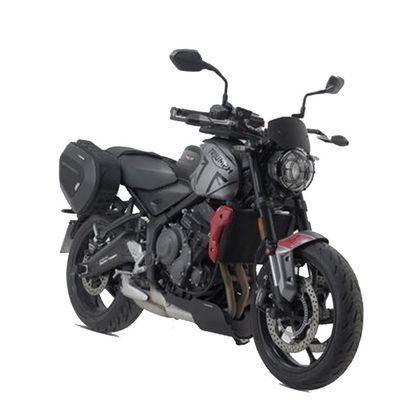 Sacoches cavalières SW-MOTECH BLAZE (2 x 42 litres) AVEC ECARTEUR DE SACOCHE (VERSION HAUTE) - Noir