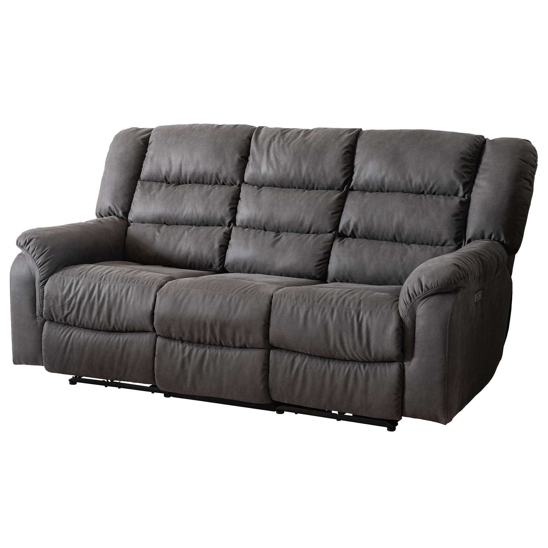 3-Sitzer - anthrazit - Micorfaser - Relaxfunktion