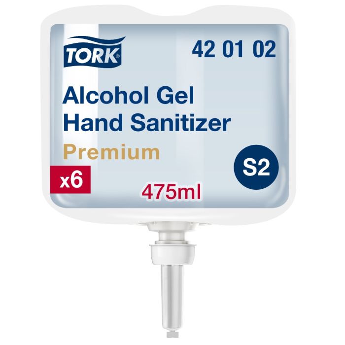 Tork 6st 420102 Alcohol Gel 475ml S2 voor Handdesinfectie (420102)