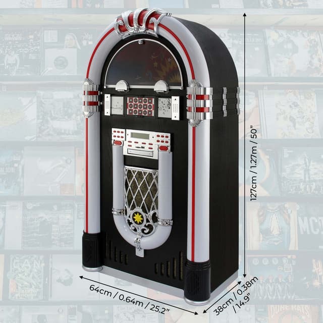 Jukebox Vinyl Pladespiller & Lydsystem