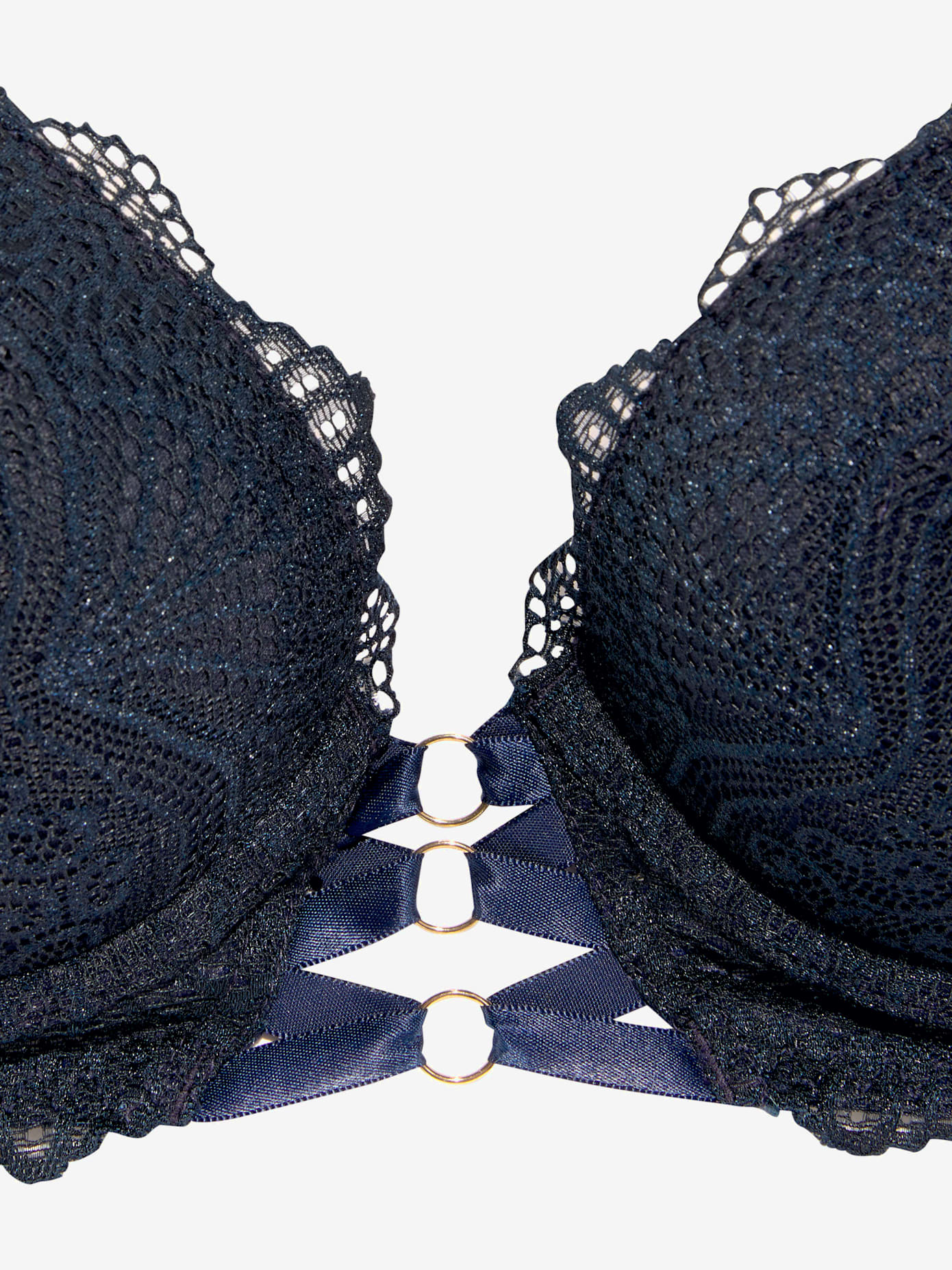 Soutien-gorge push-up féminin avec laçage décoratif
