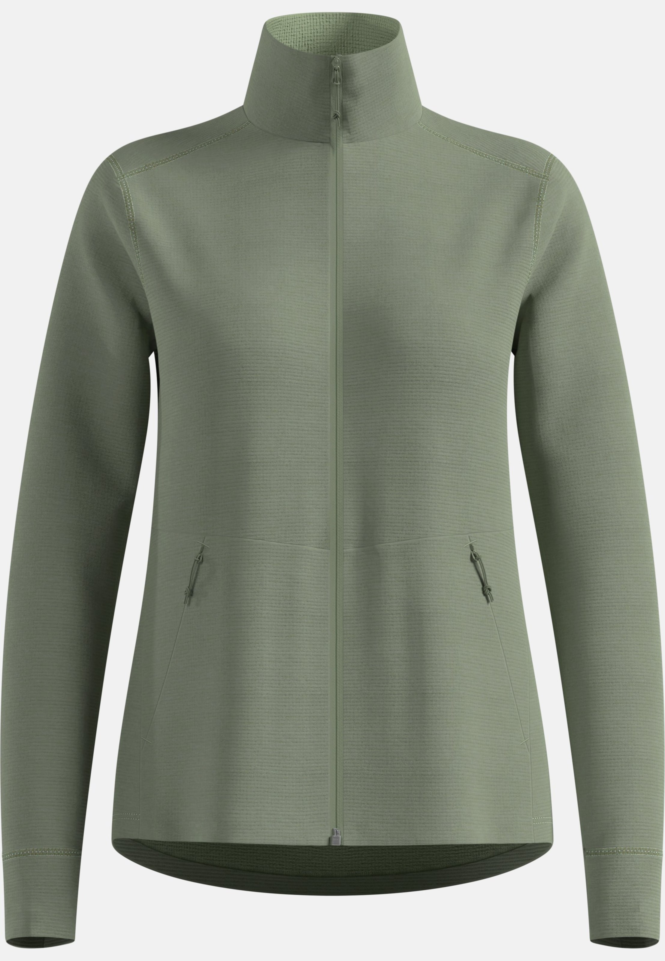 Essentials Multisport Mid Layer aus Grid-Fleece mit Reissverschluss in shadow melange
