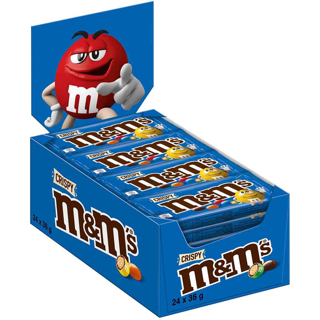 M&Ms Crispy 24x36g=864g MHD:12.11.25