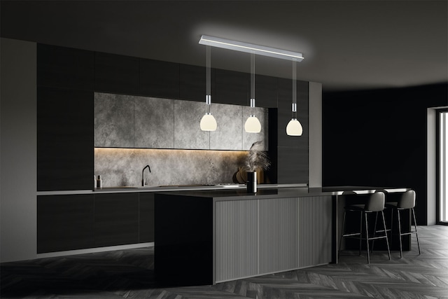 HELL LED Balkenpendel SAM 110 cm nickelfarbig