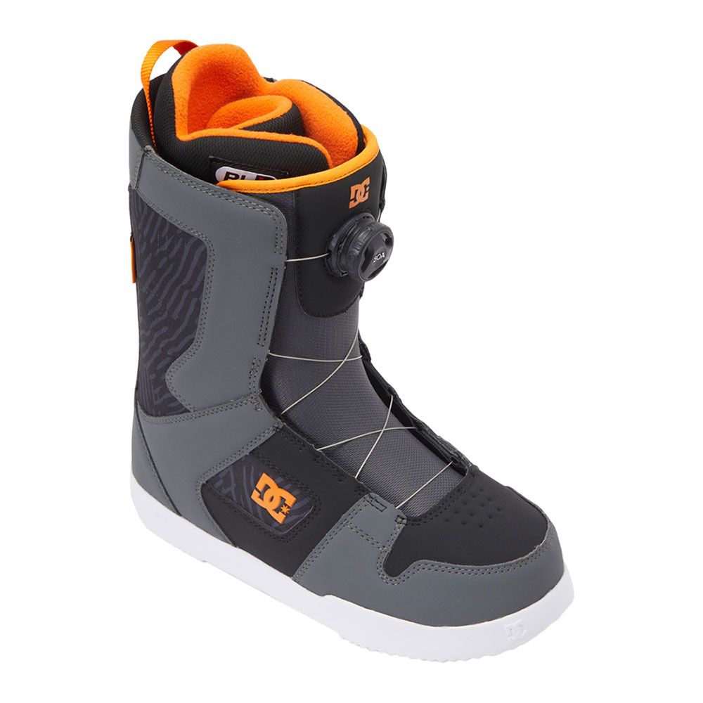 DC Shoes PHASE - Boots snow Homme grey/black/orange