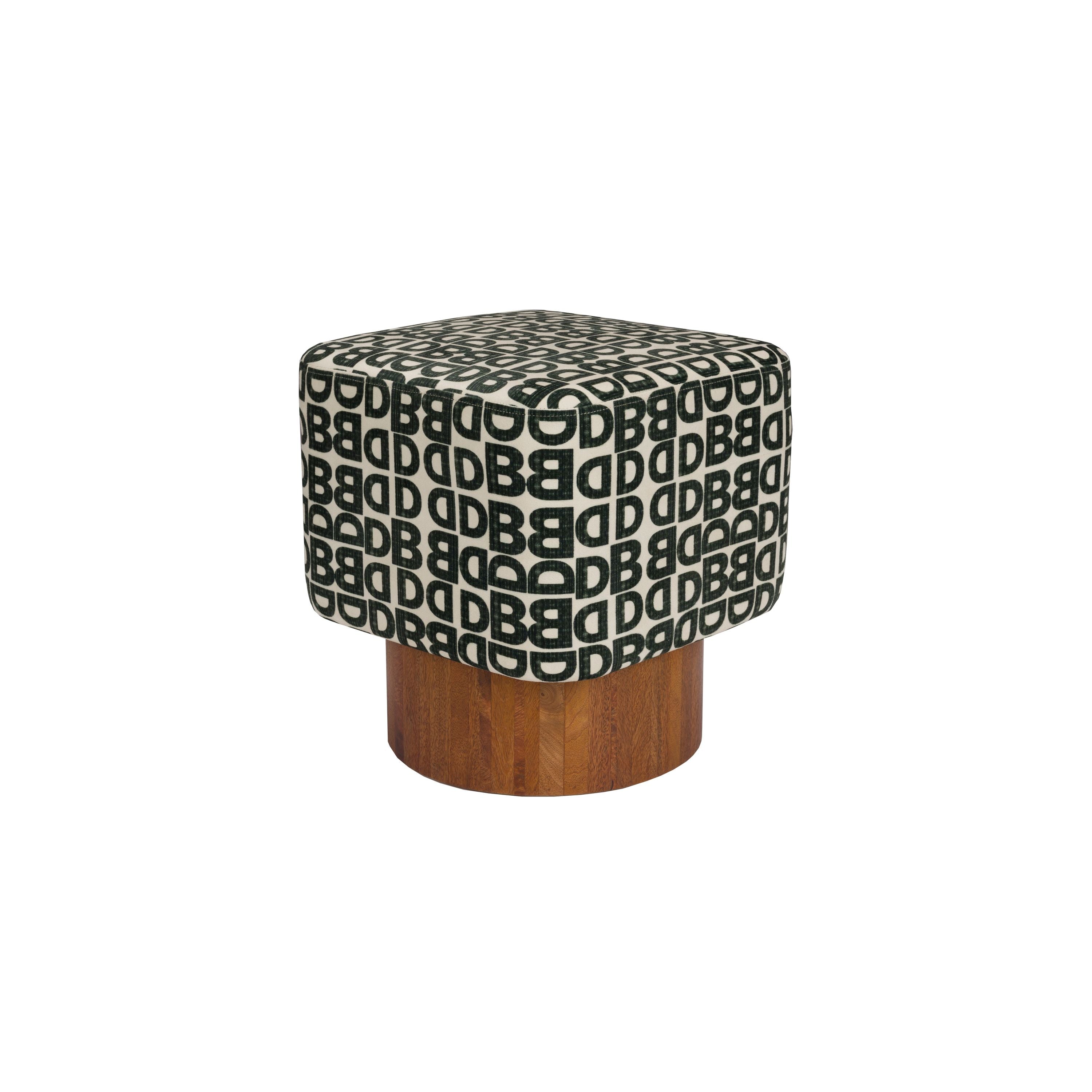 Dutchbone Monogram Kruk - Bruin