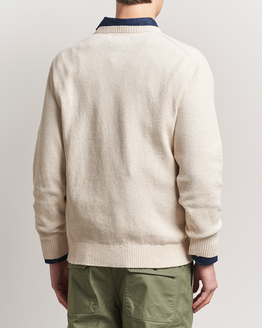 BEAMS PLUS Cotton Rib Crewneck  Beige