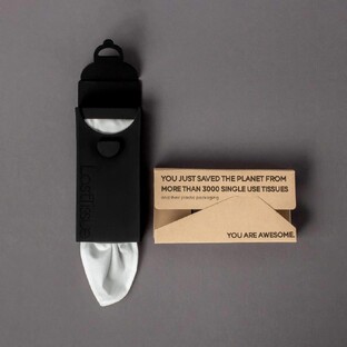LastObject LastTissue Herbruikbare Zakdoeken Zwart 1ST