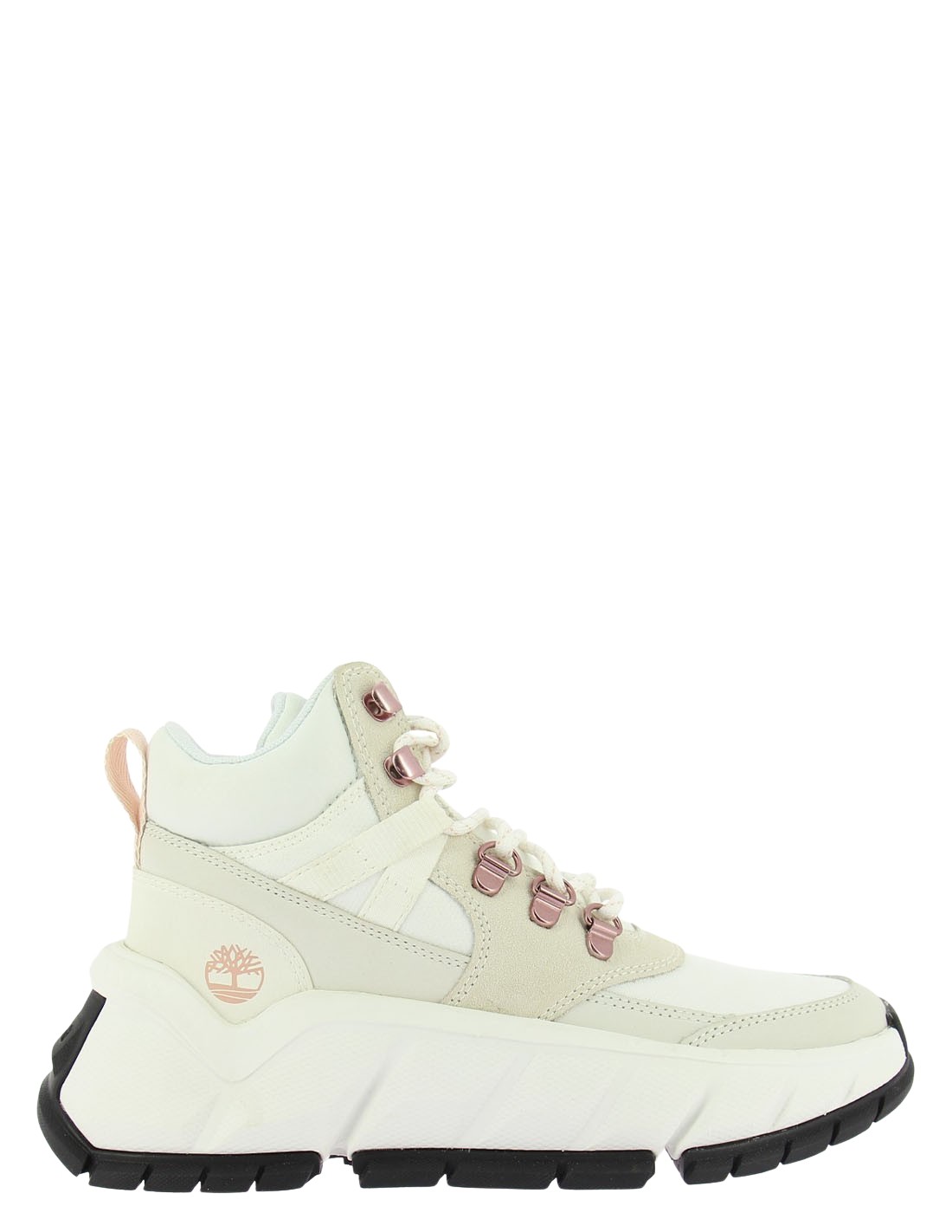 timberland boots baskets femme tblk turbo hiker whi cuir blanc