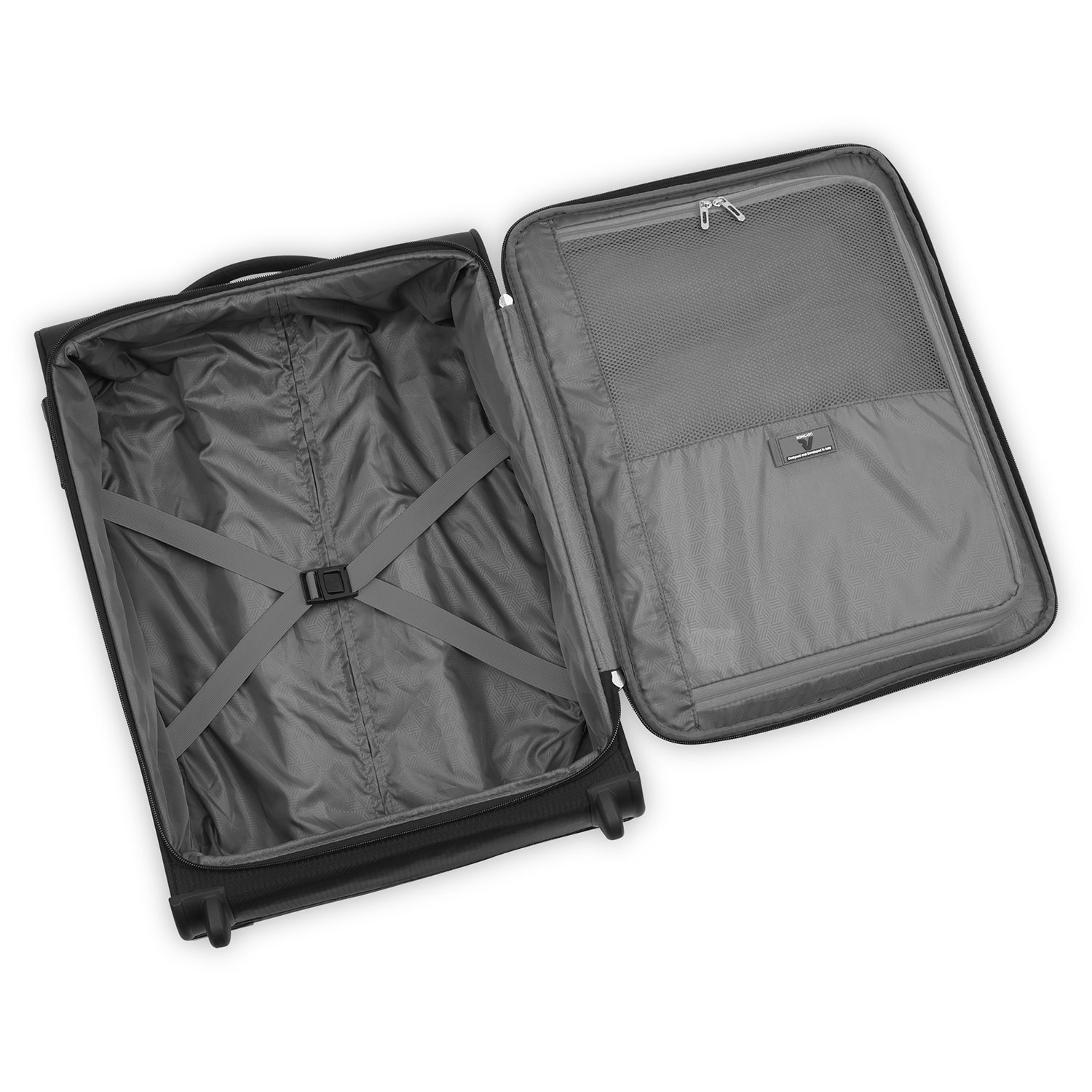 Roncato Lite Soft 2 Wheel Cabin Trolley nero fumo
