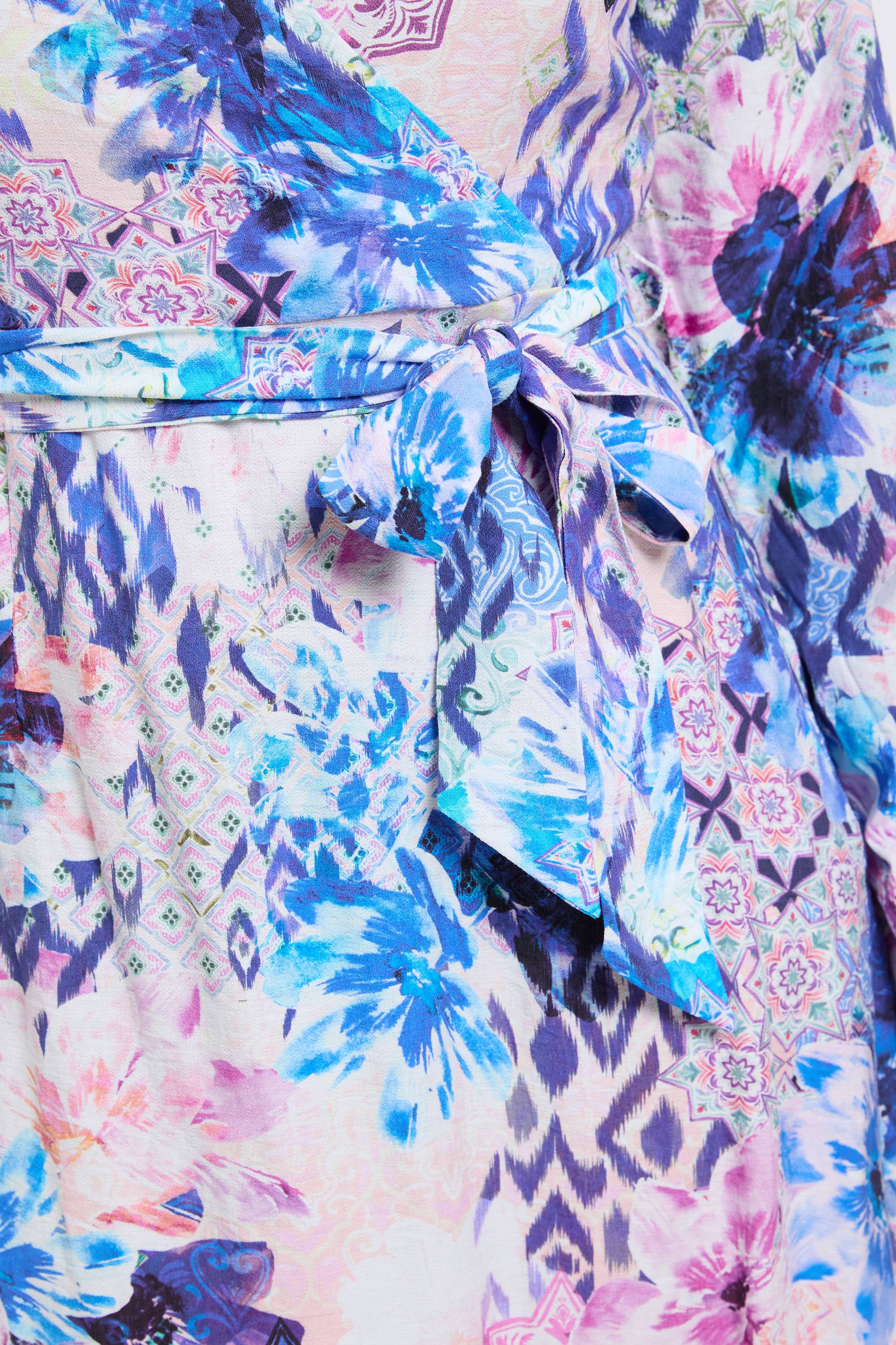 Wallis Robe Midi Portefeuille À Motif Floral