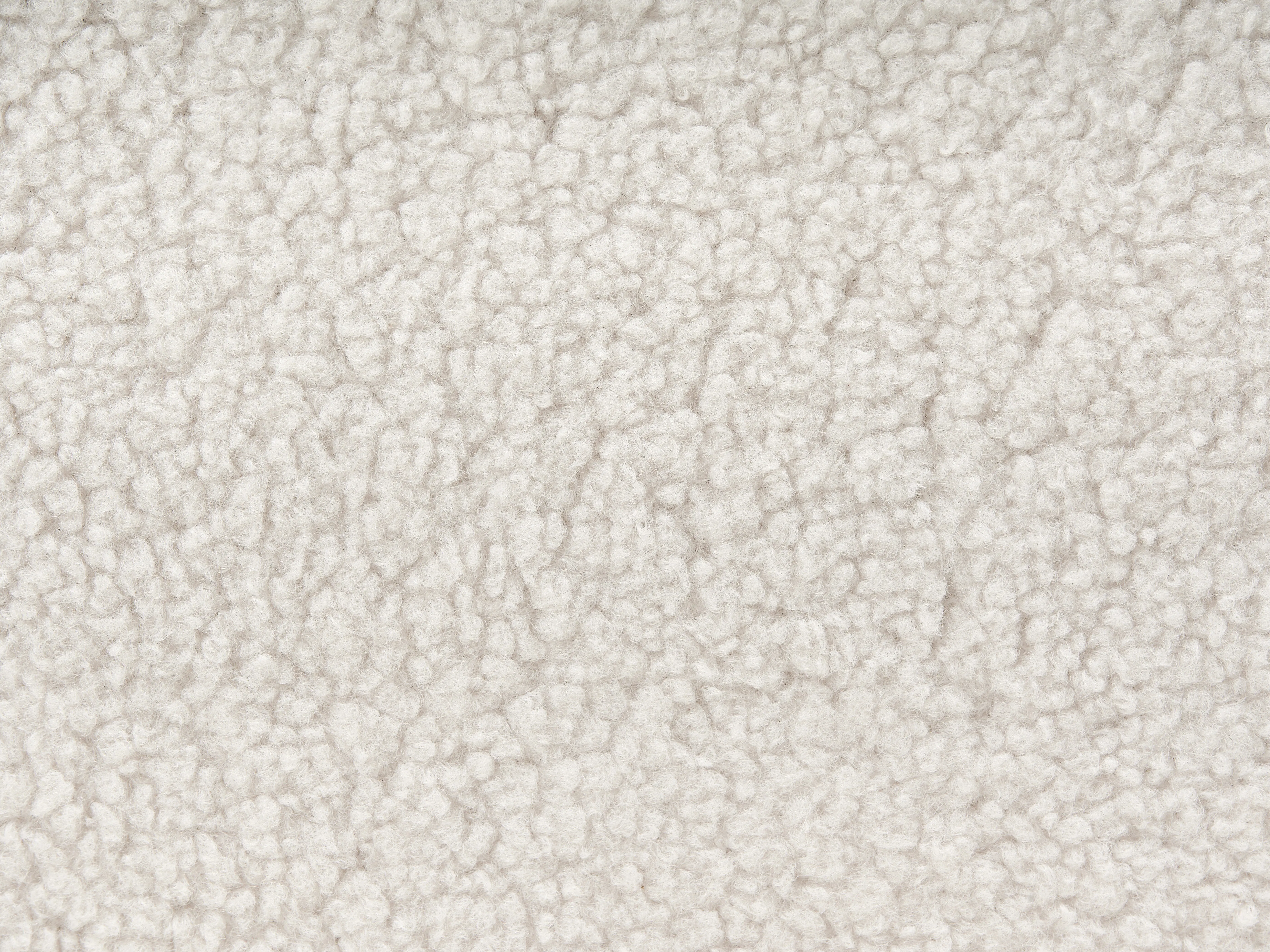 Onderschuifbed Bouclé ALBIAC 90 x 200 cm Wit