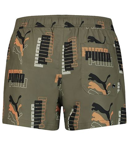 Puma Badeshorts - Logo - Green Combo