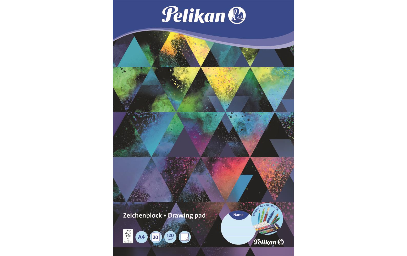 Zeichenblock A4 à 2 Motive 20 Blatt. 1 StückBlock für tolle Maltechniken
