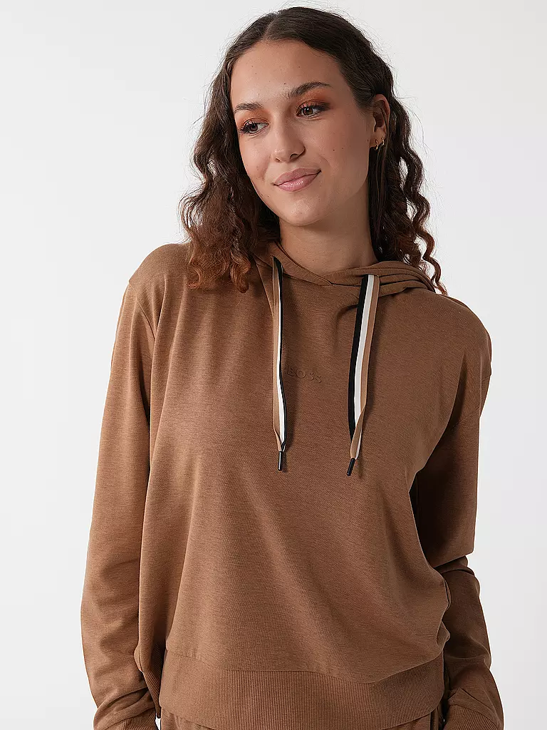 BOSS Loungewear Kapuzensweater - Hoodie camel