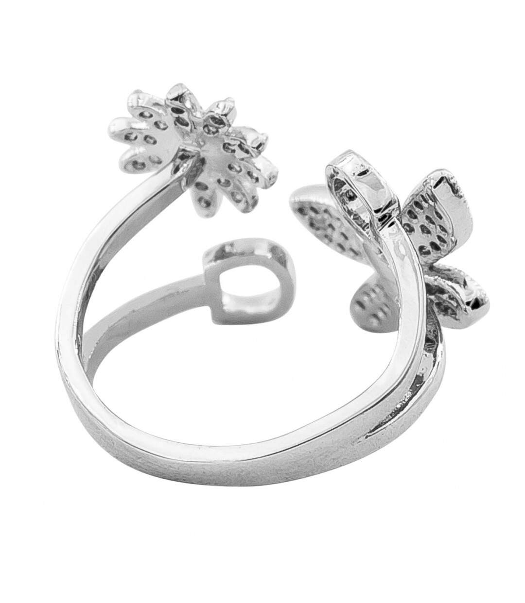 Bague Pas Chère Femme Ajustable LILA Strass