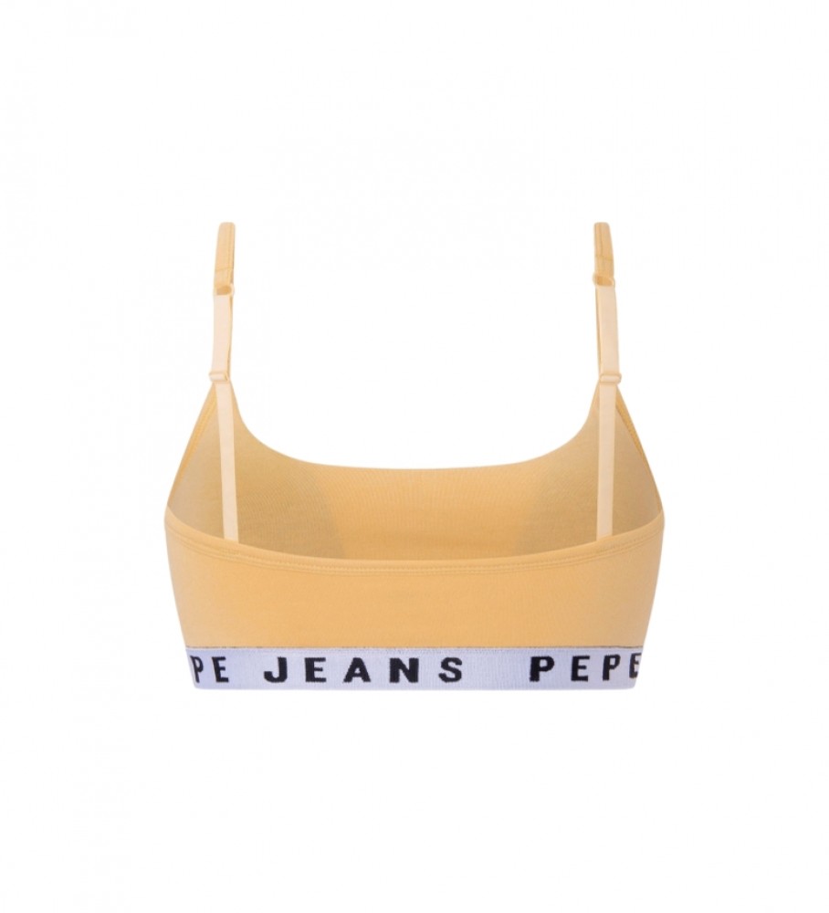 Sutiã amarelo liso da Pepe Jeans