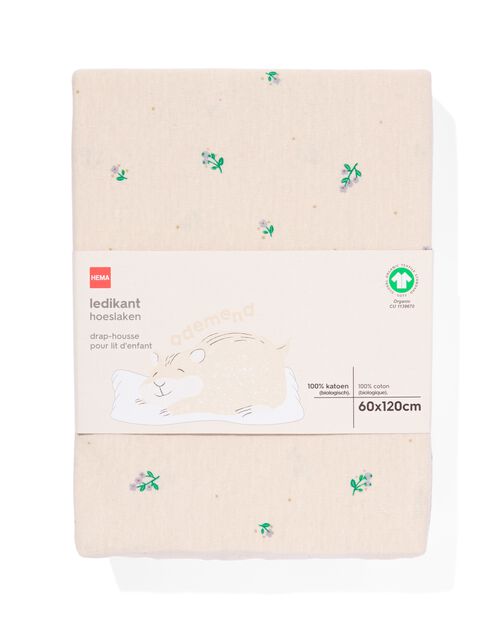 drap-housse pour lit d’enfant 60x120 fleurs