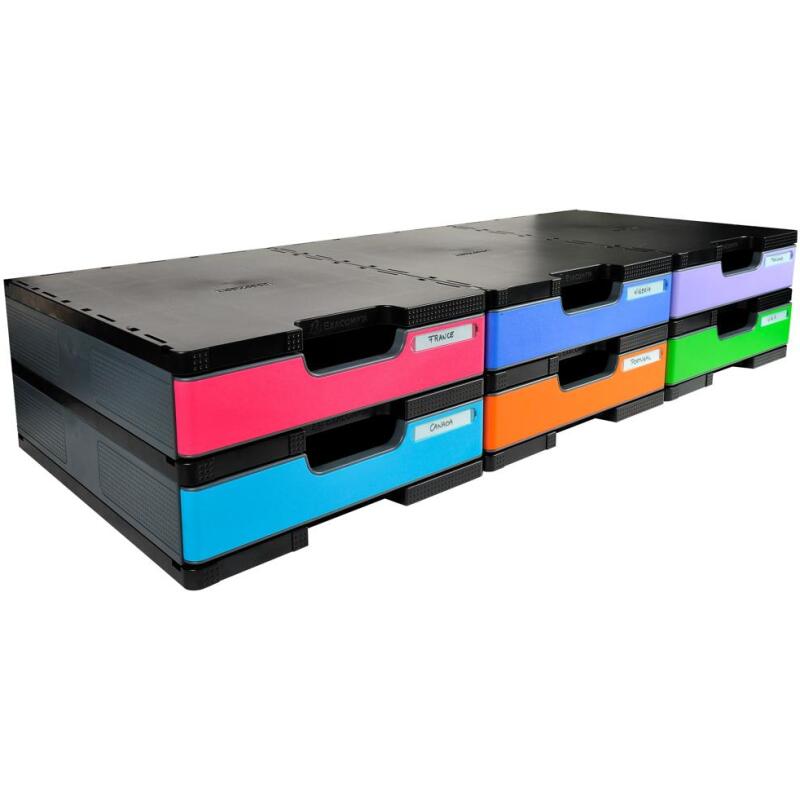 Module de classement Modulodoc set élément de base standard Ecoblack - Gris foncé