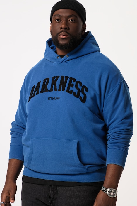 STHUGE Hoodie, Langarm, acid washed, Print, bis 8 XL