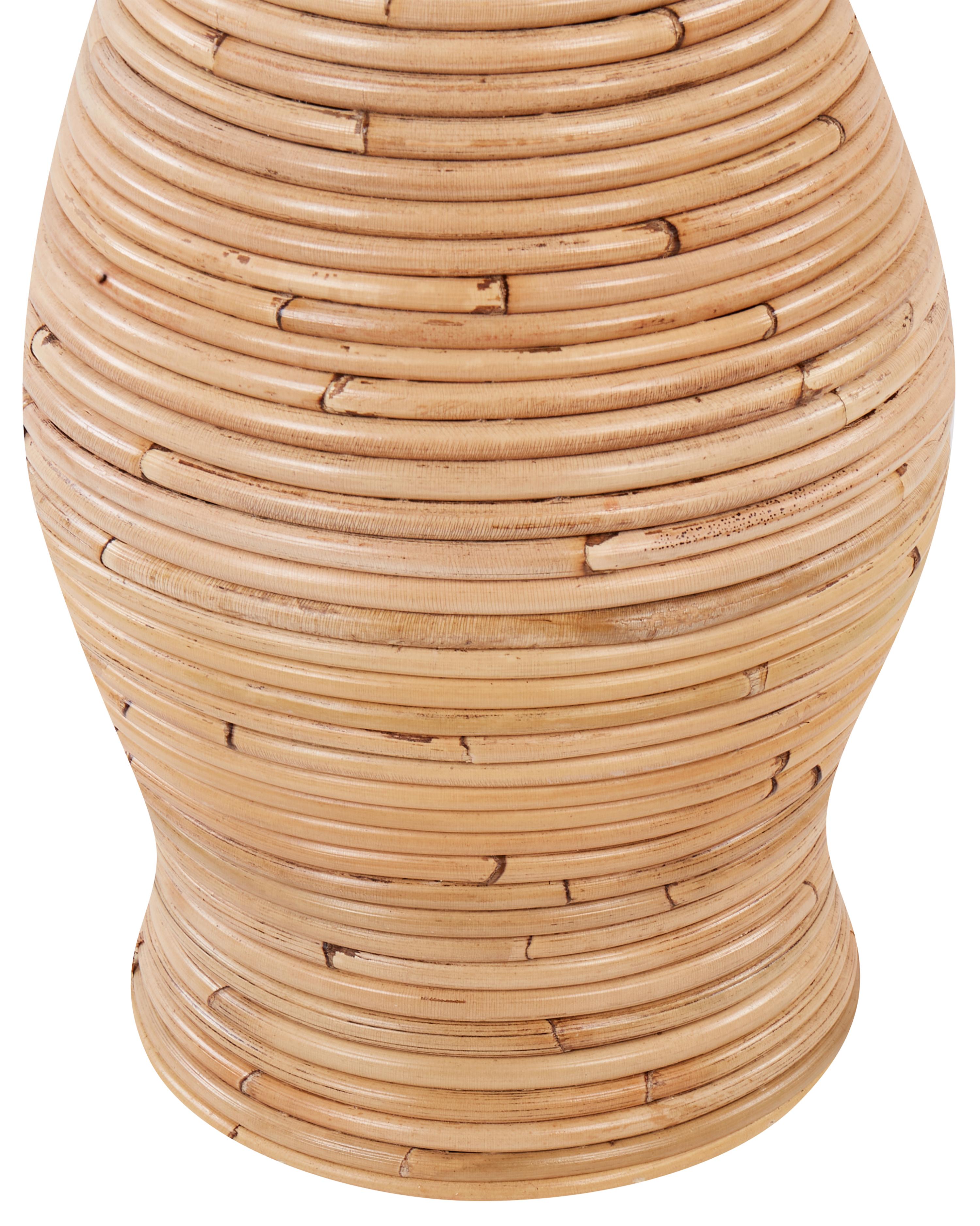 Decoratieve vaas TRINISA Rotan 50 cm Natuurlijk