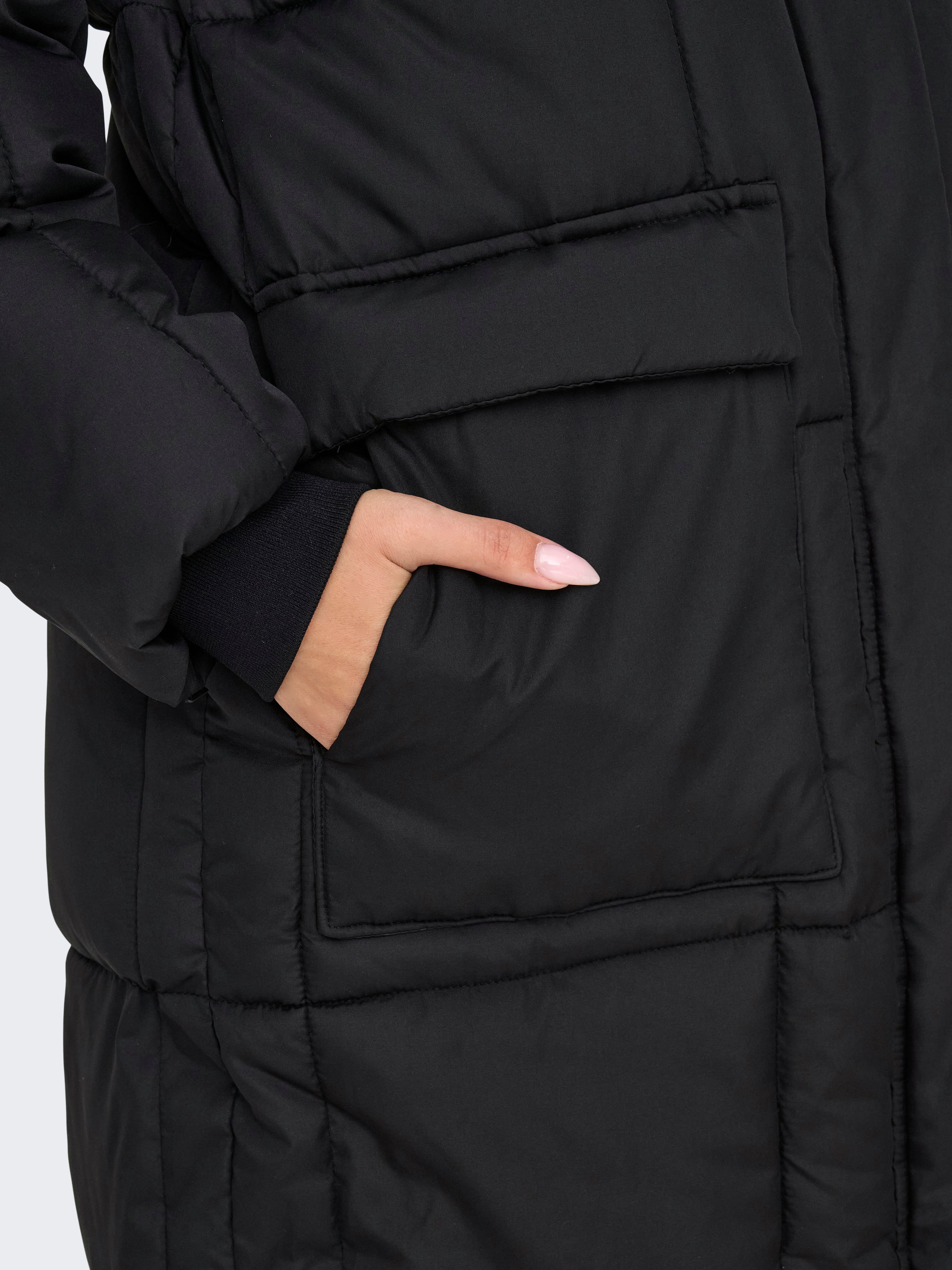 JDYEVERLY Steppmantel Black