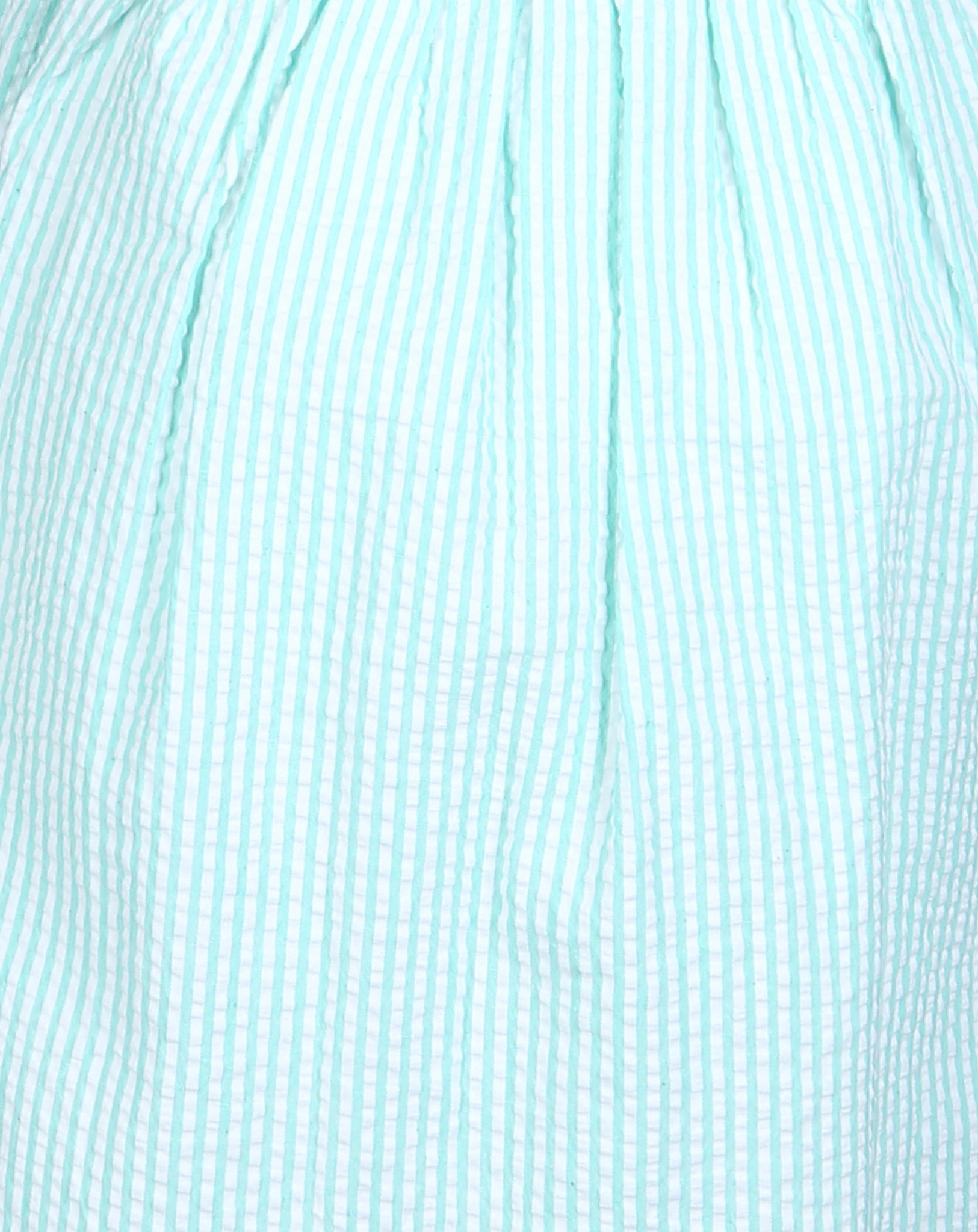 Popelin-Kleid STRIPES in türkis