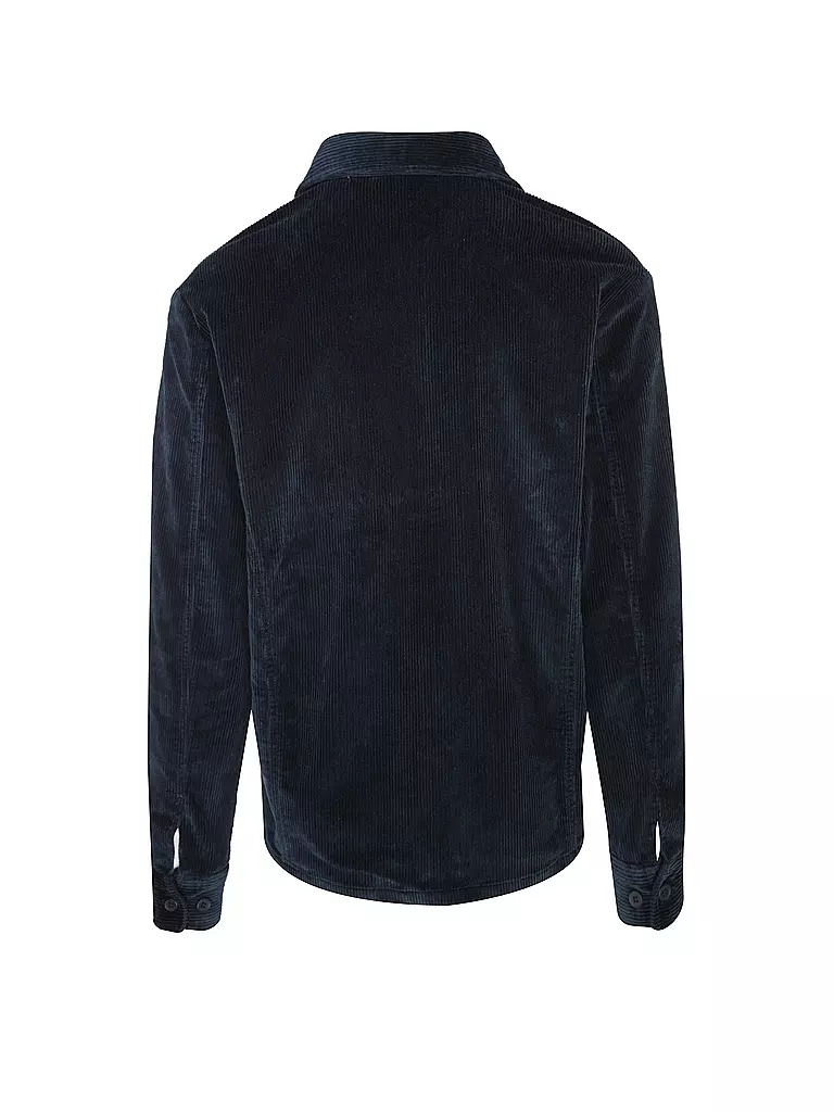 KNOWLEDGE COTTON APPAREL Cord Overshirt blau