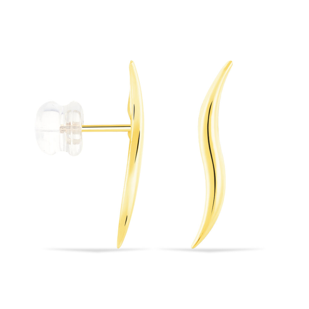 Boucles D'oreilles Pendantes Merone Vagues Or Jaune