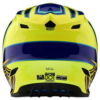 Casque cross TroyLee design GP RITN 2023 - Jaune