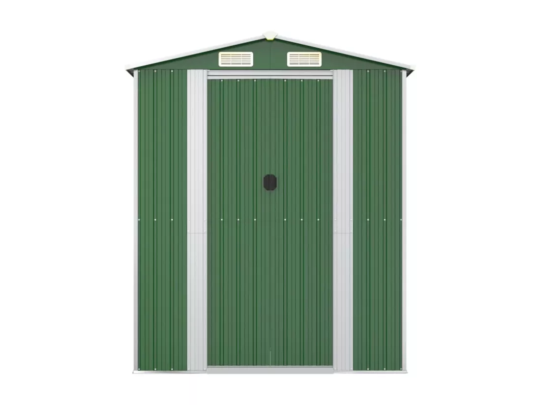 Abri de jardin Vert 192x855x223 cm Acier galvanisé