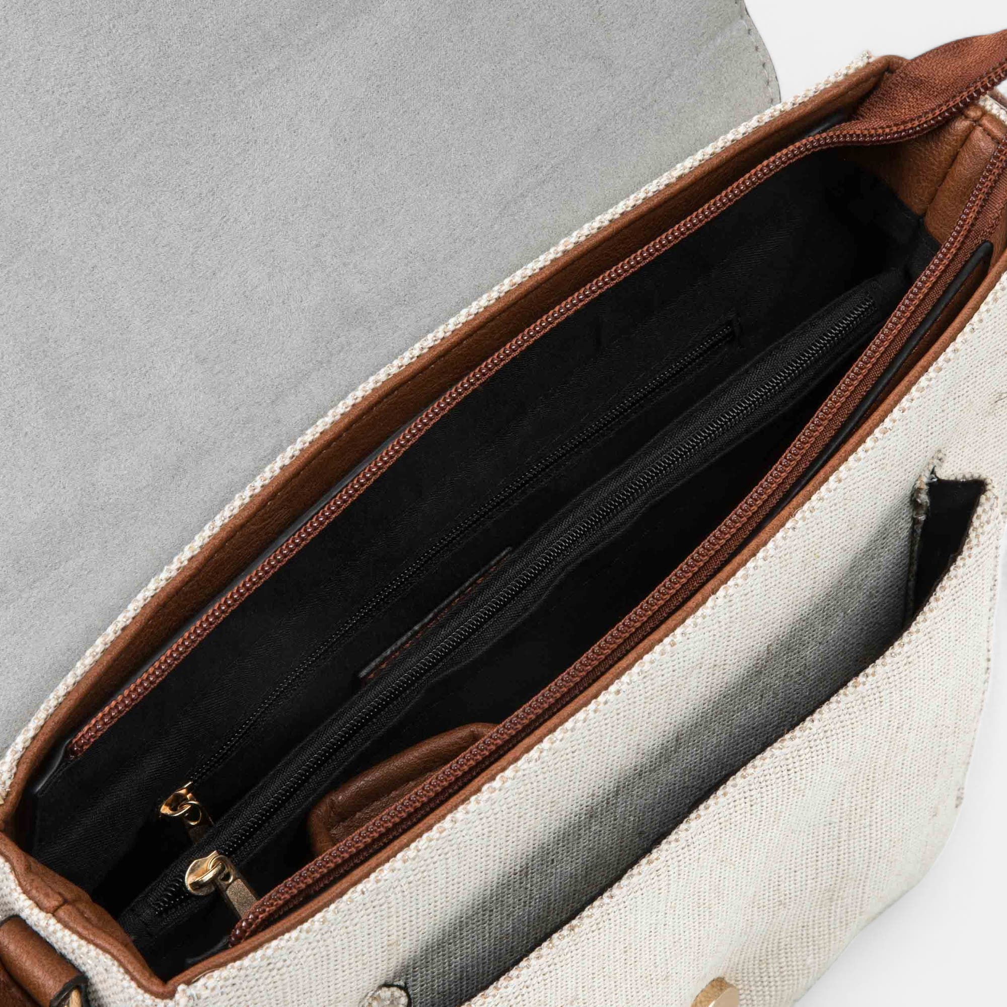 Sac bandoulière argent