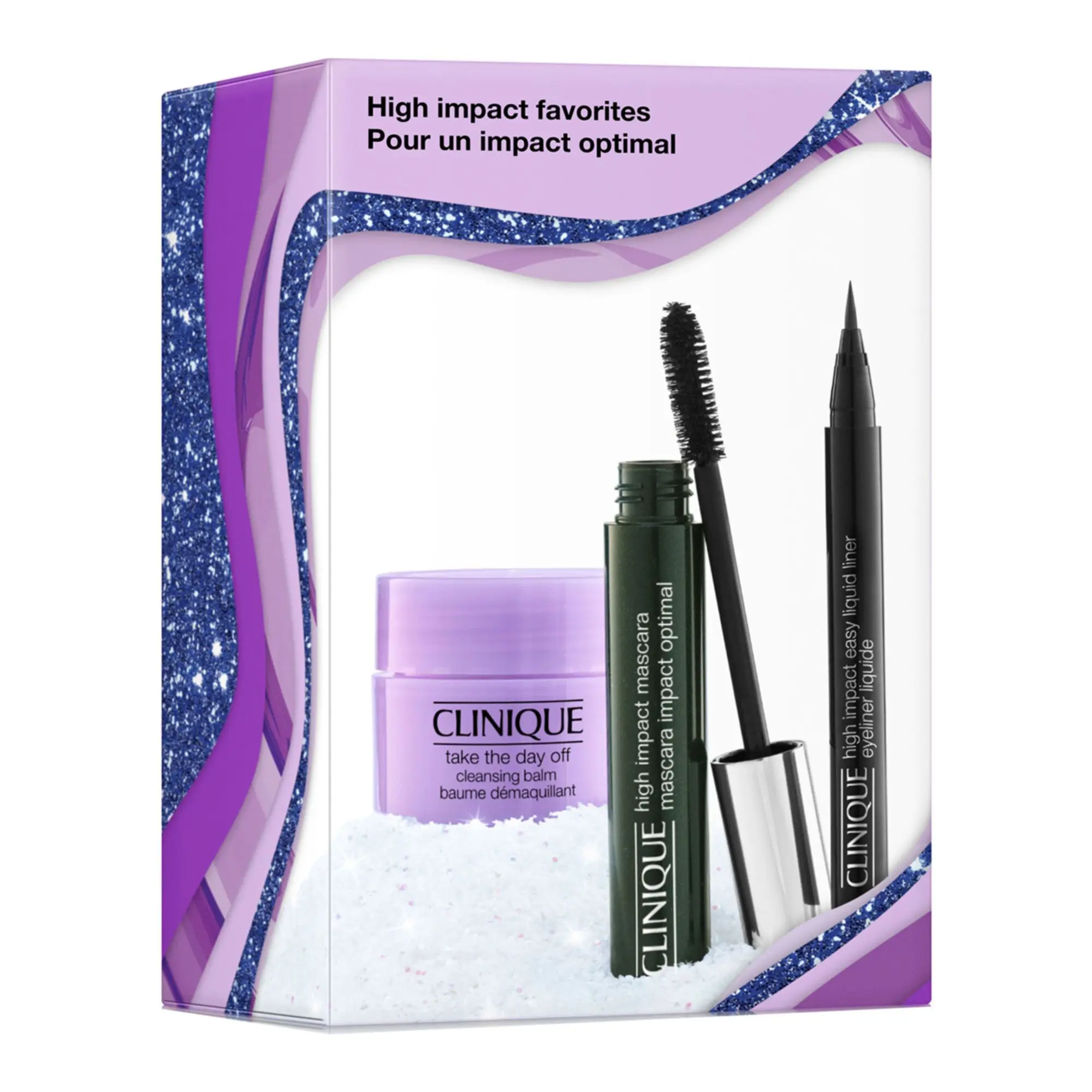 Clinique - Coffret High Impact Mascara, Eyeliner & Démaquillant- Femme