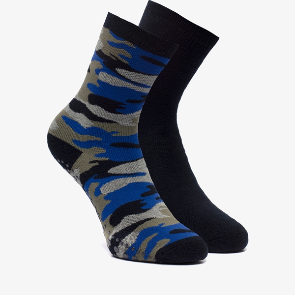2 paar antislip sokken met camouflage print