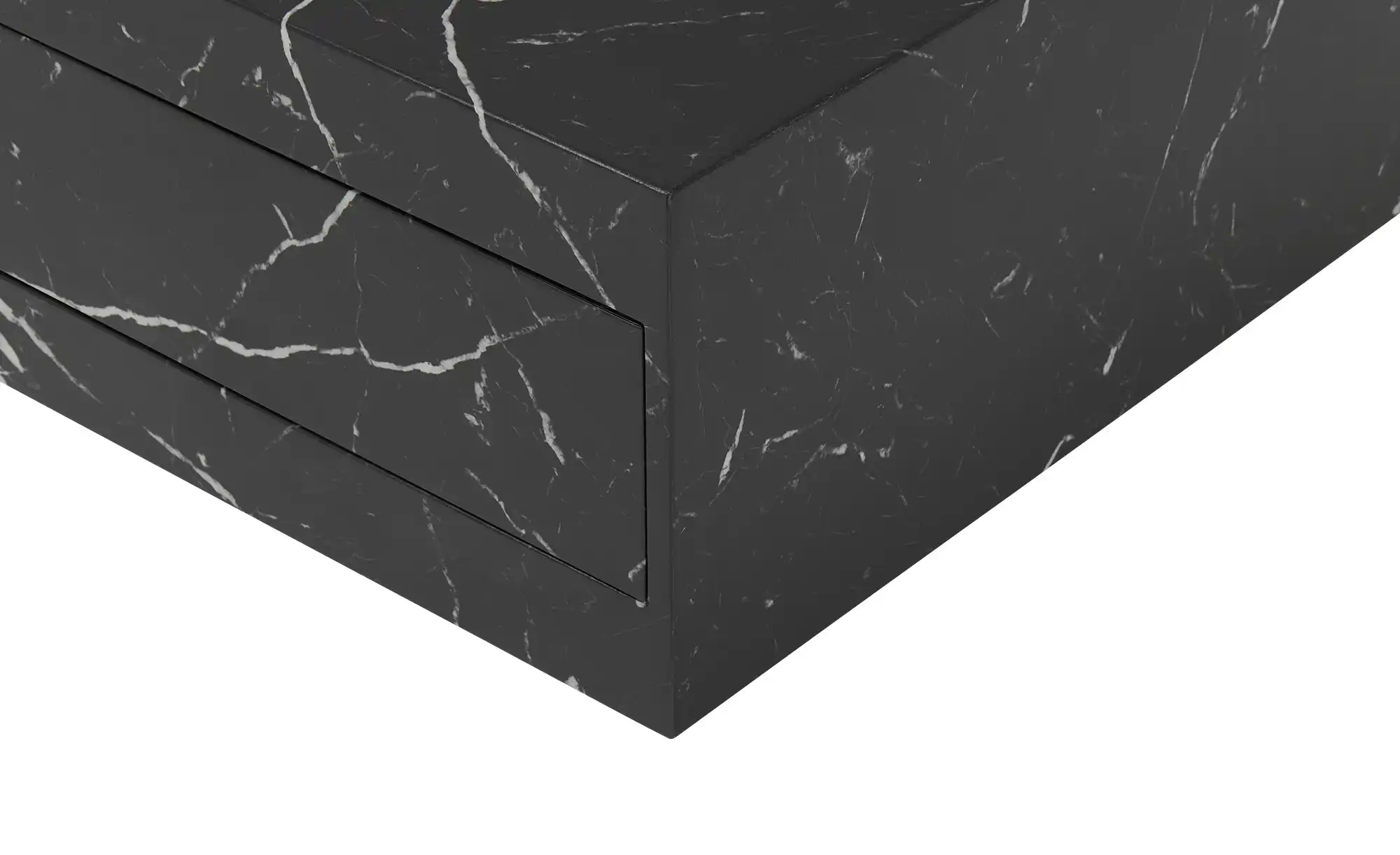 Couchtisch in Marmor-Optik schwarz Ortyga
