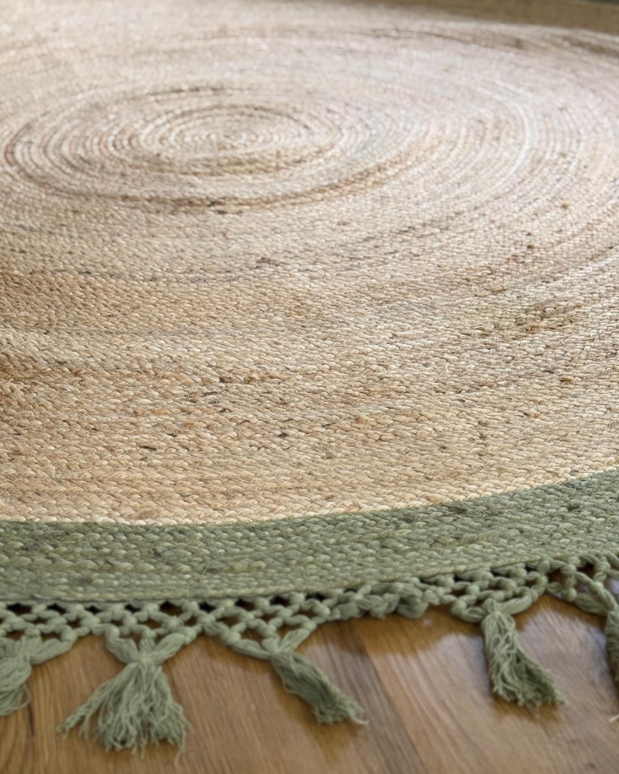 Vloerkleed MARTS Groen ø 200 cm Jute