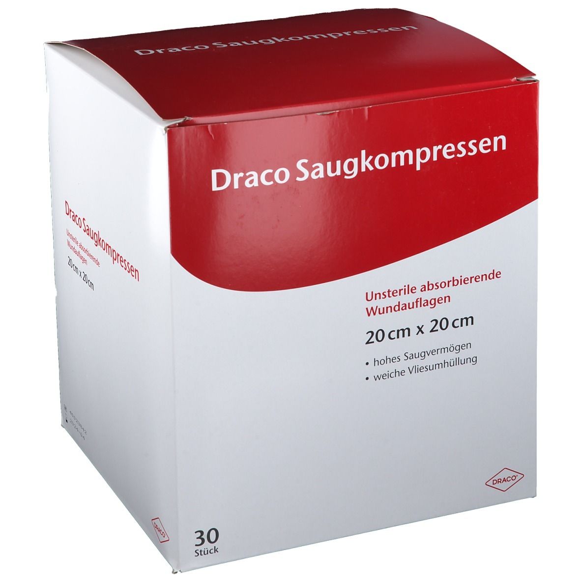 Draco Saugkompressen 20 x 20 cm unsteril