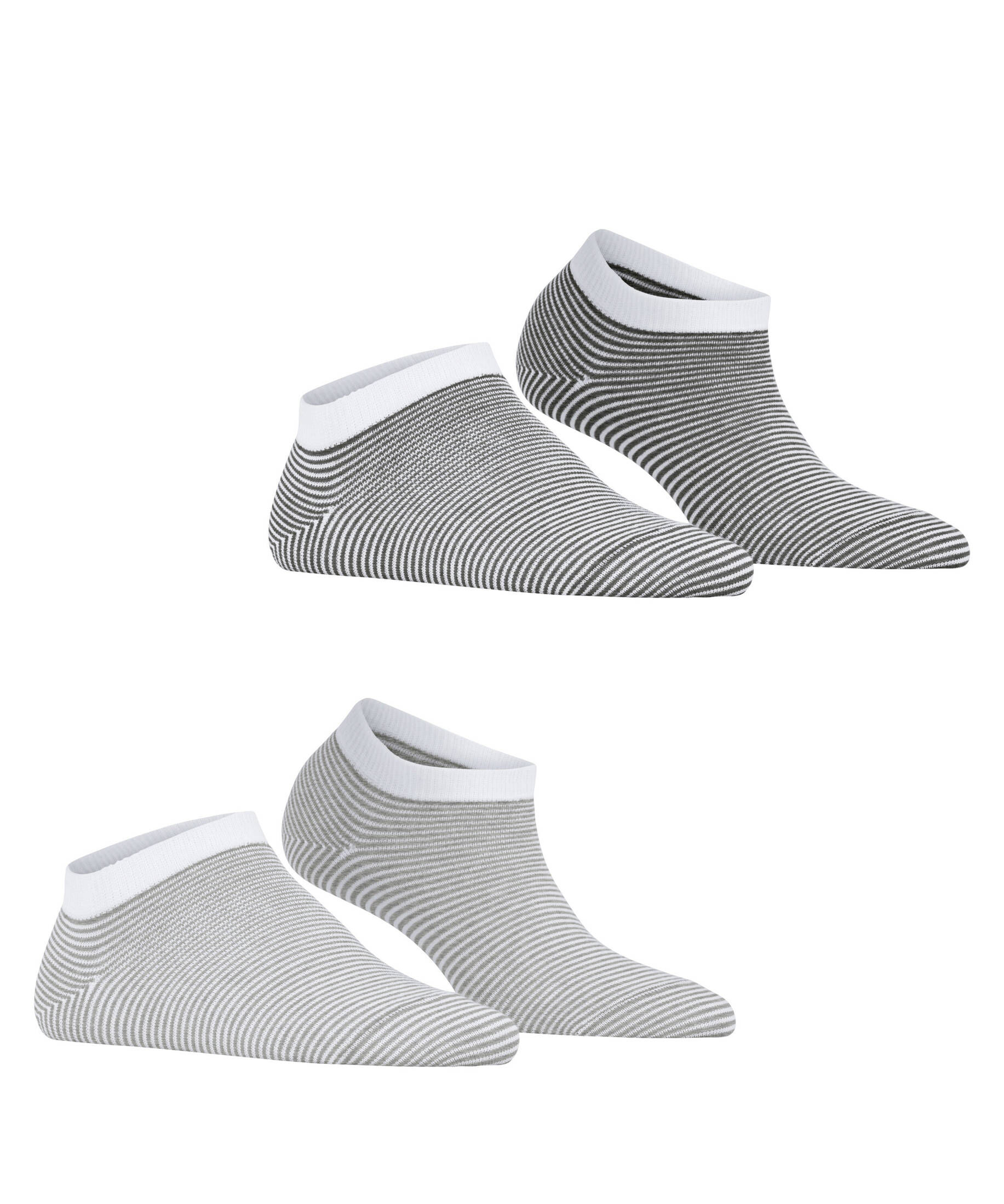 Esprit| Damen Sneakersocken Allover Stripe 2-Pack