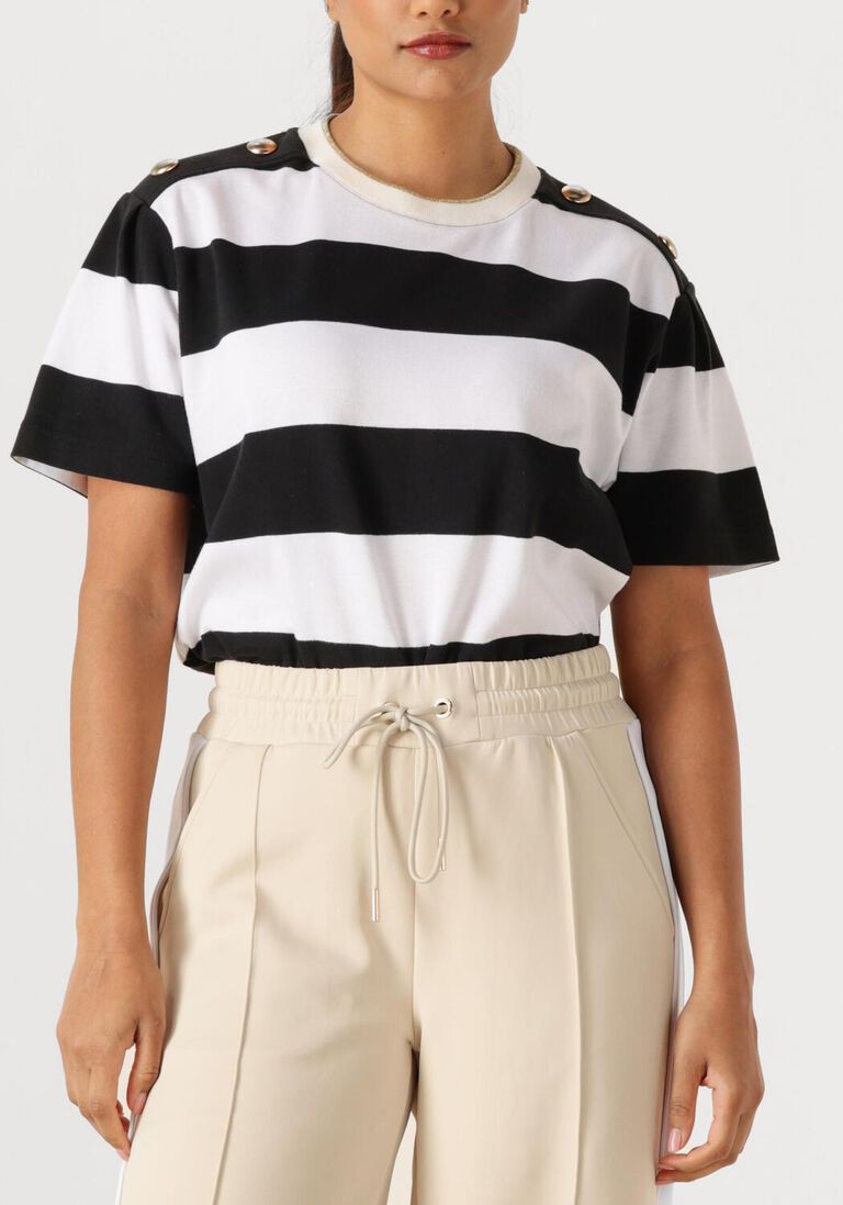 zwarte goldbergh t-shirt lido short sleeve top